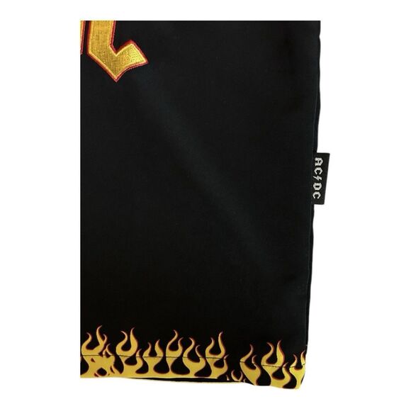 ACDC Flames Highway to Hell Rockware Dragonfly Mens Vintage Button Shirt Medium - Picture 9 of 9